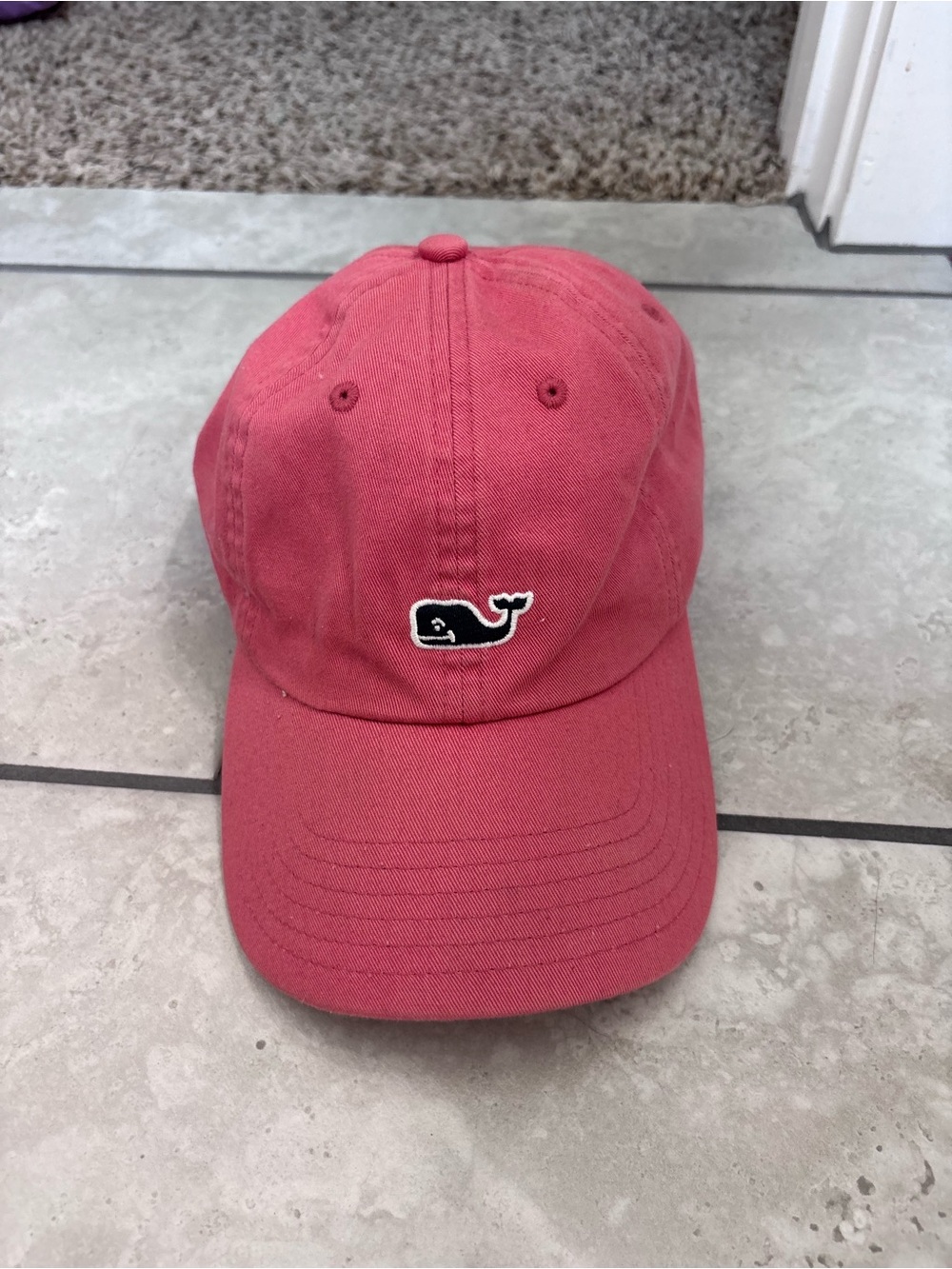 Pink Vineyard Vines Adjustable Baseball Cap